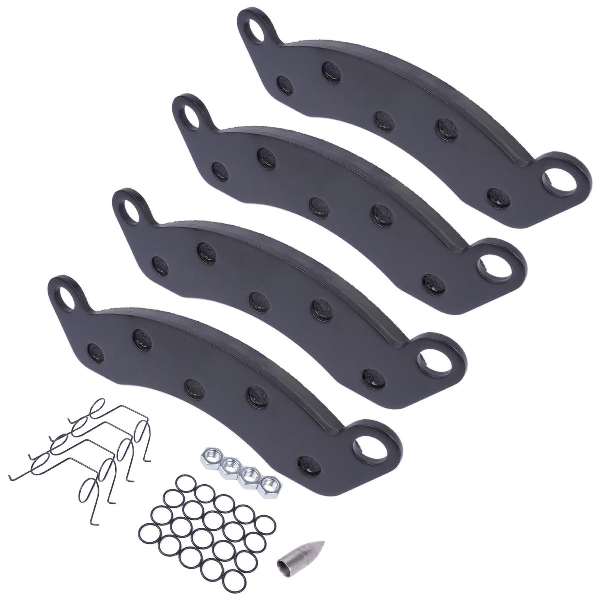 Brake Pad Kit 10k-12k Axle Replacement For Dexter K71-180-00 Caliper 2 Wheels Semi-metallic Black