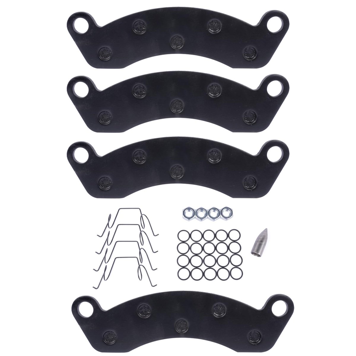 Brake Pad Kit 10k-12k Axle Replacement For Dexter K71-180-00 Caliper 2 Wheels Semi-metallic Black