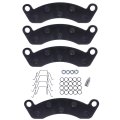 Brake Pad Kit 10k-12k Axle Replacement For Dexter K71-180-00 Caliper 2 Wheels Semi-metallic Black