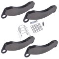 Brake Pad Kit 10k-12k Axle Replacement For Dexter K71-180-00 Caliper 2 Wheels Semi-metallic Black