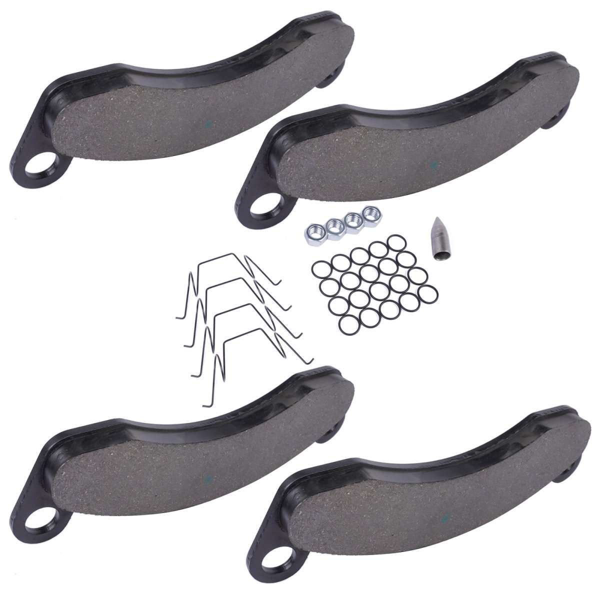 Brake Pad Kit 10k-12k Axle Replacement For Dexter K71-180-00 Caliper 2 Wheels Semi-metallic Black