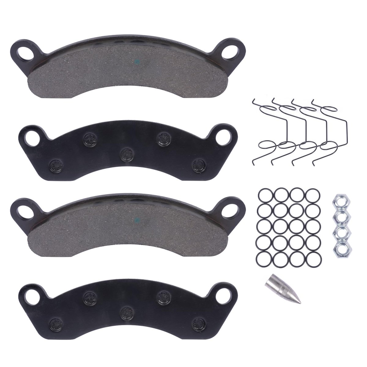 Brake Pad Kit 10k-12k Axle Replacement For Dexter K71-180-00 Caliper 2 Wheels Semi-metallic Black