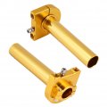 Qiilu Throttle Twist Grips Universal 7 8 22mm Handlebar Accelerator For Motorcycle Scooter Dirt Bike Gold