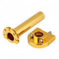 Qiilu Throttle Twist Grips Universal 7 8 22mm Handlebar Accelerator For Motorcycle Scooter Dirt Bike Gold