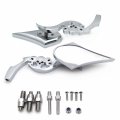 Smt-chrome Billet Skull Blade Mirror Compatible With Cbr Cbr600 Suzuki Yamaha Kawasaki B075vm2dqz