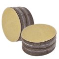 Psa Adhesive Sticky Back Sanding Discs 5 In No Hole 100 Pack 240 Grit Aluminum Oxide Premium Flocking Sandpaper For Grinders 