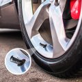 Universal Tire Valve Stem Caps 50 Pack Metal Aluminum With Rubber Seal Dustproof And Leakproof For Cars Suvs Motorcycles