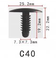 Autobahn88 Fascia Clip Compatible With Chrysler 1985-on Oem Pack Of 20