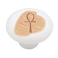 Stone Ankh Decorative High Gloss Ceramic Drawer Knob 