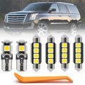 12pcs Led Interior Lights Bulb Kit For Cadillac Escalade 2007 2008 2009 2010 2011 2012 2013 2014 Super Bright White Map Dome