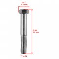 Caltric 4x Control Arm Bolt Rear Lower Outer Compatible With Polaris Ranger 425 500 4x4 6x6 2004 2005