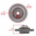 Caltric Starter Torque Limit Gear Compatible With Polaris Rzr Pro Turbo S Velocity 2021 S4 Lifted Le Xp Sport Premium Ult