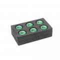 Autobahn88 Motorcycle Sprocket Nut Dress-up Kit Compatible With Kawasaki Vn800 All Years Green Set Of 6