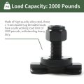 8-pack L-track Double Lug Threaded Stud Fitting Heavy-duty Bolt Down Anchor Points For Truck Bed Trailer Cargo Pickup Rv Atv