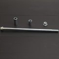 Minho 10mm 240mm Front Rear Axle With Bushing 6mm 20mm 32mm Fit For Motorcycle Pit Dirt Bike Moped Scooter Quad Atv Mini Parts