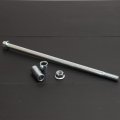 Minho 10mm 240mm Front Rear Axle With Bushing 6mm 20mm 32mm Fit For Motorcycle Pit Dirt Bike Moped Scooter Quad Atv Mini Parts