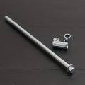 Minho 10mm 240mm Front Rear Axle With Bushing 6mm 20mm 32mm Fit For Motorcycle Pit Dirt Bike Moped Scooter Quad Atv Mini Parts