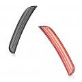 Clear Lens Red Led Rear Bumper Side Marker Lights For 2015 2023 Chrysler 300 Ld Drl Fender Parking Lamp Driver And Passenger 