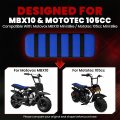 Blue Ribbed Mini Bike Seat Cover For Motovox Mbx10 Mototec 105cc And Italika Vrex 80cc Gripper Soft Cushion Replacement With