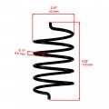 Caltric Clutch Spring Compatible With Polaris Width 50 Mm Height 133 Thickness 4 3