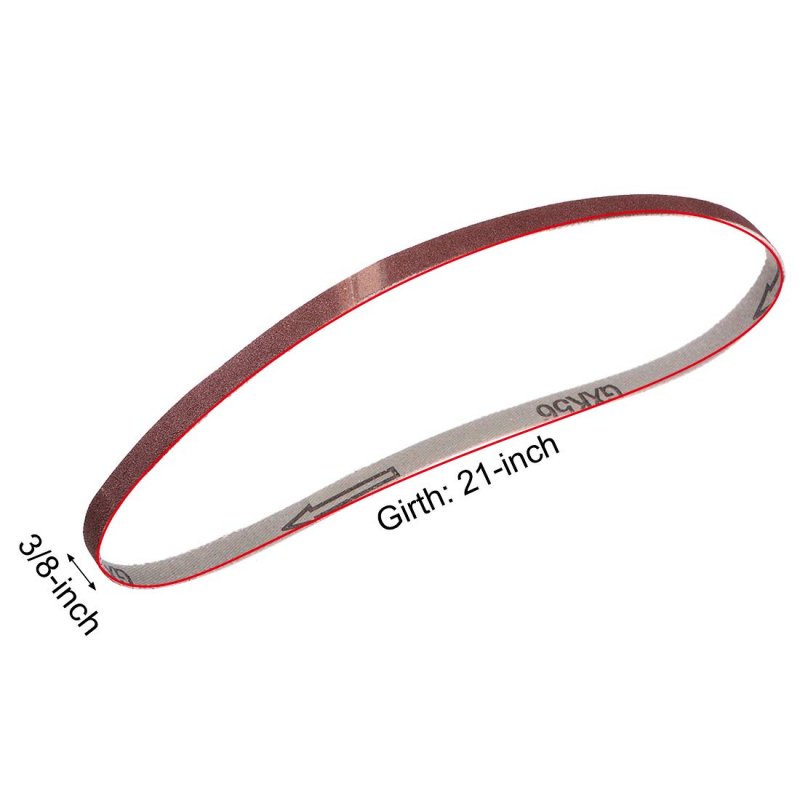 3 8-inch X 21-inch 9mm 533mm Sanding Belt 120 Grit Aluminum Oxide 4pcs