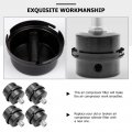 Doitool Accessories 4pcs Air Compressor Intake Filter Silencer Repair Part Black