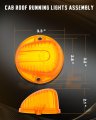 5 Piece Amber Round Cab Marker Cover Lens For Chevrolet C10 C20 C30 K10 K20 K30 And Gmc C1500 C2500 C3500 Trucks Suburbans