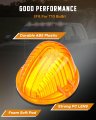 5 Piece Amber Round Cab Marker Cover Lens For Chevrolet C10 C20 C30 K10 K20 K30 And Gmc C1500 C2500 C3500 Trucks Suburbans
