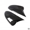 Cakievro Carbon Fiber Patterned For Chevrolet Cruze 2009-2012 Side Wing Rear View Mirror Covers Abs Trim With Ox Horn Car