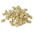 Knurled Insert Nut M3 X 6mm L 5mm Od Female Thread Brass Embedding 150 Pcs 