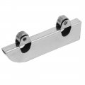 Uxcell Furniture Wardrobe Cupboard 5mm Dia Wheel Sliding Door Rollers Silver Tone 10pcs