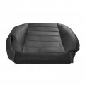 Secosautoparts Driver Passenger Side Bottom Synthetic Leather Seat Cover Black Compatible With Hummer H2 2003 2004 2005 2006