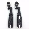 Smt Motorcycle Black Short Angled Adjustable Peg Mounting Kit Eagle Foot For Goldwing Vtx1300 Shadow Valkyrie Triumph 1-1 2