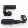 Smt Motorcycle Black Short Angled Adjustable Peg Mounting Kit Eagle Foot For Goldwing Vtx1300 Shadow Valkyrie Triumph 1-1 2