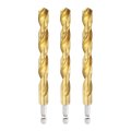 3pcs 1 4 Hex Shank Titanium Twist Drill Bit 11 5mm Drilling Dia 142mm Length High Speed Steel Drills For Hardened Metal 