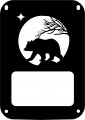 Jeeptails Bear Silhouette Tail Lamp Light Covers For Jeep Jk Wrangler Black Set Of 2 
