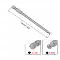 Uxcell H4 4mm Ball End Screwdriver Bits S2 Steel Magnetic 3 9 Inch Long Drill Bit With 1 4 Hex Shank