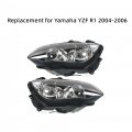 Gxywady 1 Pair Front Headlight Motorcycle Headlamp Replacement For Yamaha Yzf R1 2004-2006