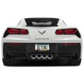 Ipick Image Made For Chevrolet Corvette C7 Dual Logo Black Real 3k Carbon Fiber Glossy Finish License Plate Frame