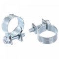 16-18mm Mini Fuel Injection Hose Clamp Zinc Plated Steel Line 10pcs 