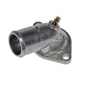 Engine Coolant Thermostat Housing For Chevy C1500 C2500 C3500 1990 1995 Metal Natural Finish 15 Degrees Neck Angle 1 83 In 