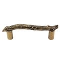 Vicenza Designs K1092 Pollino Branch Pull 3-inch Antique Brass 