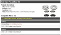 Front Semi-metallic Brake Pad And Rotor Kit Compatible With 2008-2016 Dodge Grand Caravan