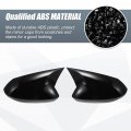 X Autohaux 1 Pair Car Rear View Driver Passenger Side Mirror Cover Cap Overlay Gloss Black For Toyota Corolla 2020-2023 Guard