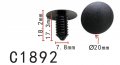 Autobahn88 Interior Trim Panel Cowl Cover Clip Compatible With Volkswagen Oem N90911301 Pack Of 20