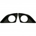 Fog Light Bumper Cover Pair For Toyota Corolla 2009 2010 Driver And Passenger Side Black Housing To1038116 81482-02090 