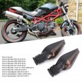 Aramox Turn Light For Ducati Streetfighter 848 1099 Multistrada 1200 Pair Of Abs Signal Indicator Lamp Smoky Lens