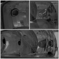 Auto Dynasty Halogen Model Factory Style Headlights Assembly Compatible With Gmc Sierra Yukon 1500 2500 3500 C3 Gmt800 99-07