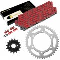 Caltric Drive Chain And Sprockets Kit Compatible With Kawasaki Kl250 Klr250 1984 1985 1986 1987 1988 1989-2005