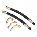 Tire Valve Extension 2pcs 6 69 Inflator Adaptor With 3pcs Brass 45 90 135 Multi Degree Stem Set 